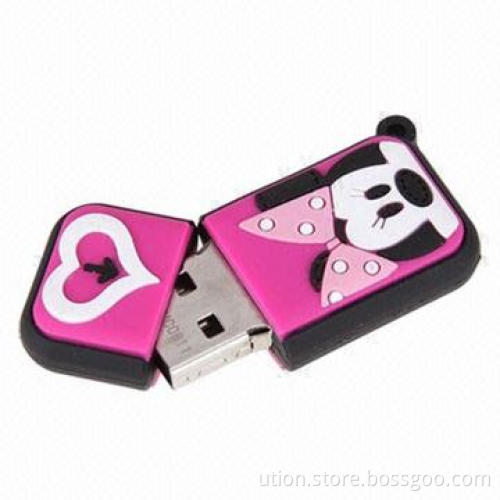 PVC New Design USB Flash Drives with 1 to 32GB Memory Capacity, Free Printing, Packaging and Sample